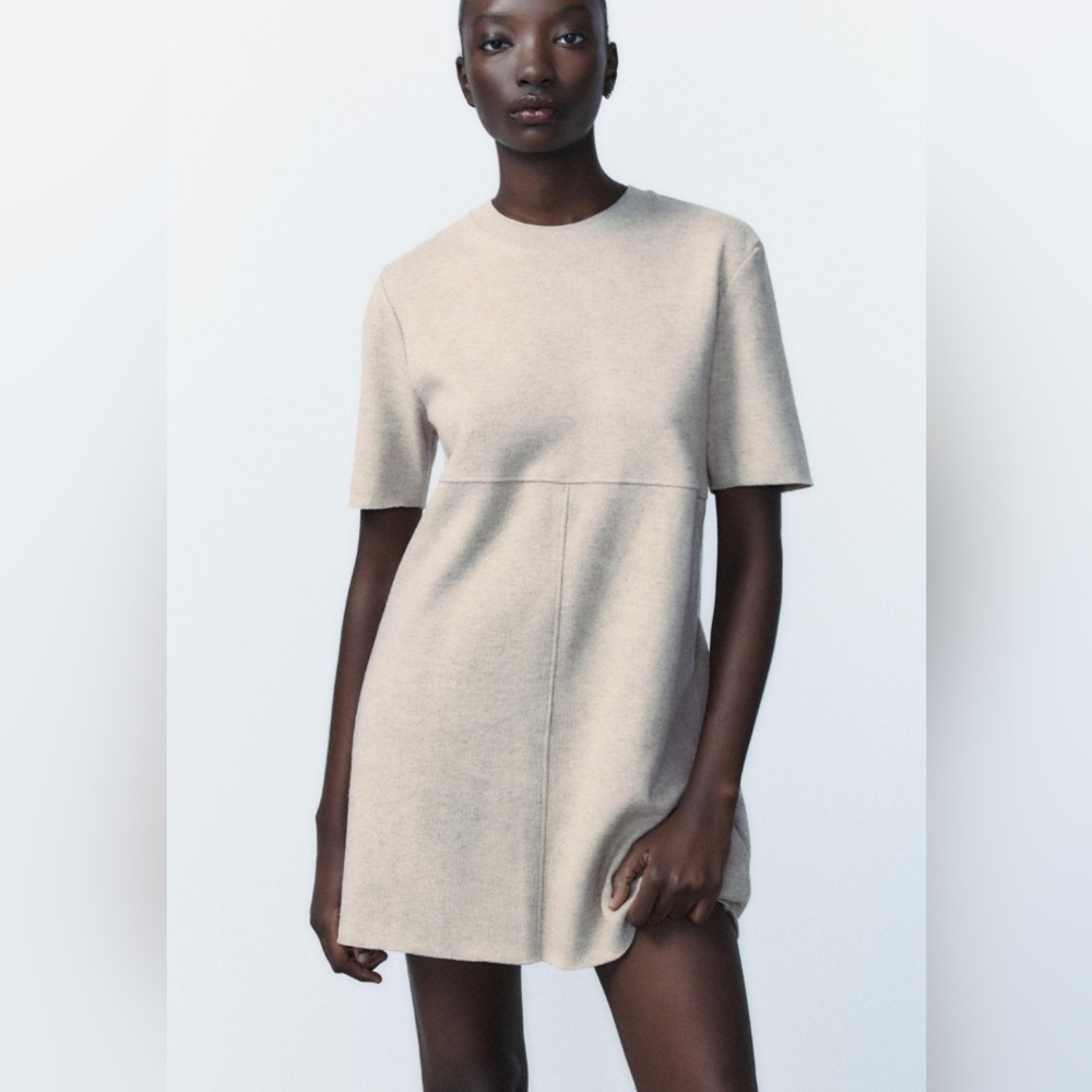 Zara Beige Mini Dress